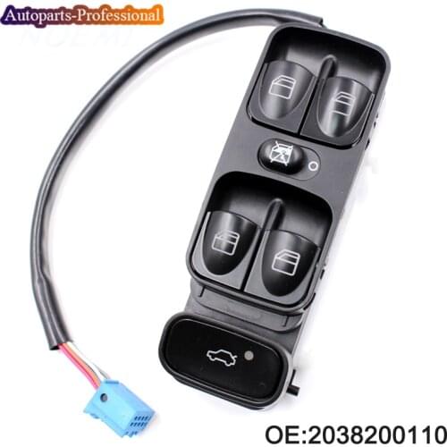 New Power Control Window Switch For MERCEDES C CLASS W203 C180 C200 C220 Window Panel Switch 2038200110 2038210679 A2038200110