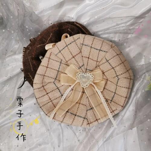 Self-Made Lolita Beret Cute Autumn And Winter SOFT Girl Pumpkin Hat Lolita Small Things
