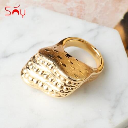 Sunny Jewelry Big Ring 2021 New Design High Quality Copper Rings Jewelry For Women Bridal Ring For Party Flower Trend Ring Gift