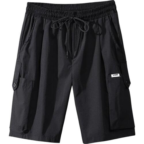 Workwear shorts mens tide brand summer casual loose five-point Hong Kong style pants