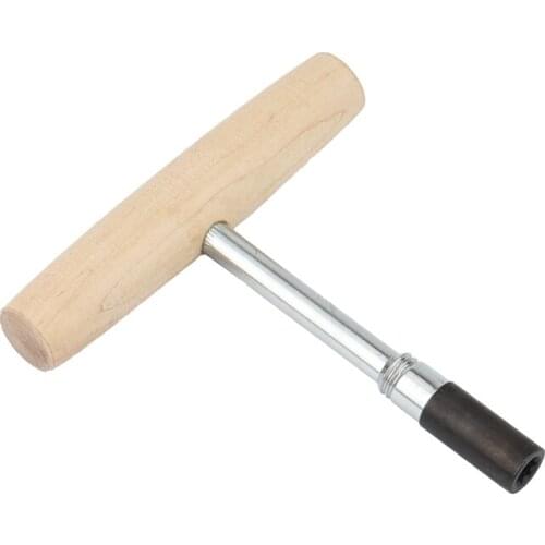 T Shape Piano Tuning Hammer Wrench Tool Wood Handle Spanner Piano Tuning Tool Suitable For Piano Installation
