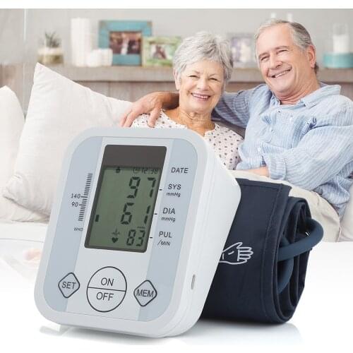Blood Pressure Monitor Upper Arm Digital Tensiometer Automatic Tonometer Eletronicos Armthm BP Machine Saturometro Prise De sang