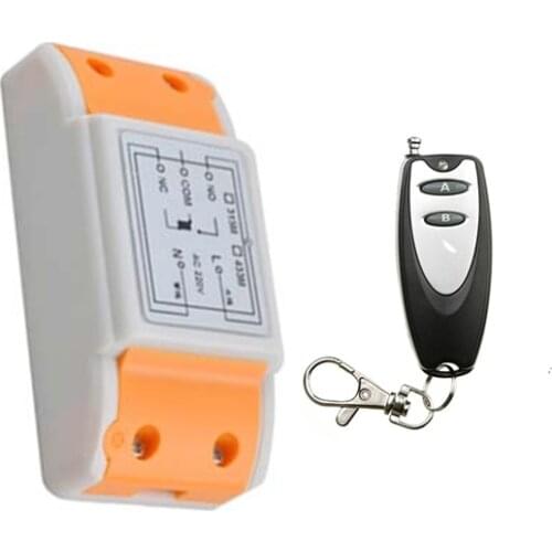 Universal AC220V 1CH 10A Remote Control Switch Relay Output Radio Receiver Module and Transmitter garage door / window /lamp