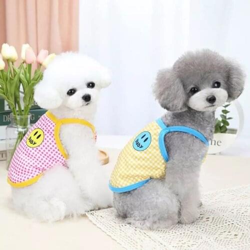 Dog Summer Striped Vest Pet Cotton Casual Shirt Comfortable Dog Costume Puppy T-Shirt Breathable Dogs Clothes