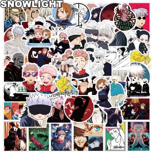 10/50pcs/set Japan Cartoon Anime Jujutsu Kaisen Graffiti Stickers For Laptop Diy Skateboard Helmet Luggage Mixed Case Gift