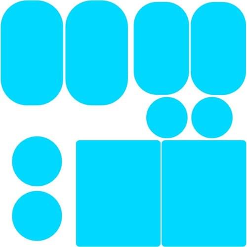 2/4pcs Car Rain Rearview Mirror Films Waterproof Anti-Fog Car Mirror Rain Cover Anti-rain Car Window Rain Protector Glass Film