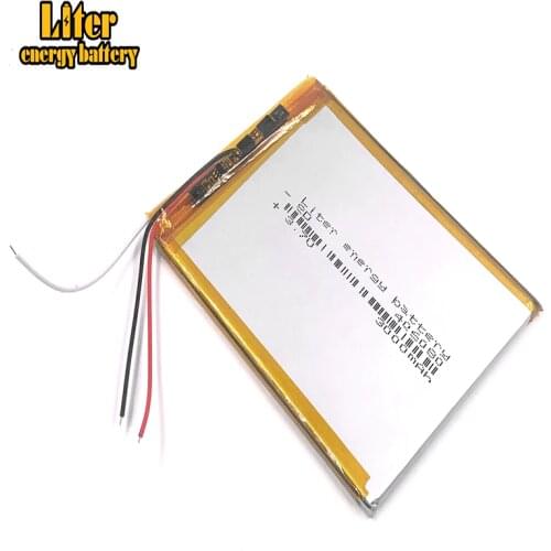 3 line 406080 3.7V 3000MAH Lithium polymer Battery with Protection Board For VX787 VX530 VX540T VX585 396079,MP3,MP4, GPS,DVD
