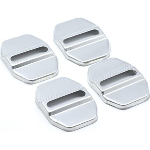 4PCS Auto Case Stainless Steel Door Lock Buckle Protective Cover For Mercedes-Benz benz GLE W166 C292 GLS Car Styling