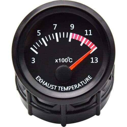 52mm Exhaust Temperature Gauge Pointer Exhaust Temp Gauge White LED EGT EXT Gauge With Sensor Auto Racing Gauge for 12V Car