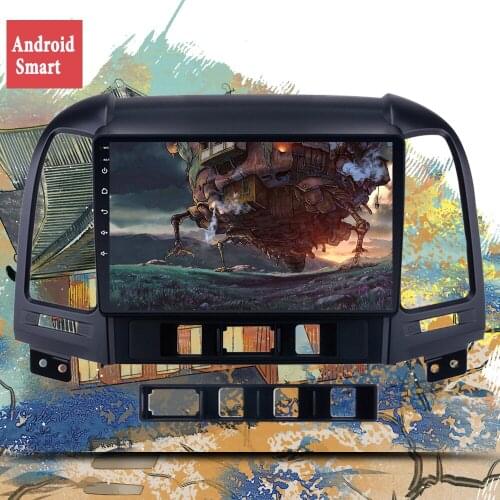 9‘’ IPS Android 10.0 Auto radio For Santa Fe 2 2006 2007 2008 2009 - 2012 Car Multimedia Player Stereo DVD GPS Navi 4G WiFi SWC