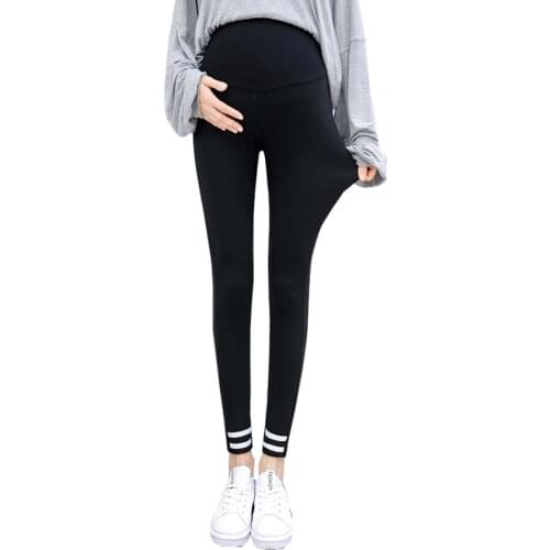 Maternity pants new spring and autumn pregnant women leggings stomach lift pants pregnant women high waist pants wear trousers