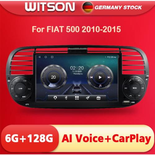 CarPlay autoradio Android10 Quad Core Car Dvd media Player FOR FIAT 500 Radio Multimedia Buit in DPS CAR GPS NAVIGATION wifi 4g