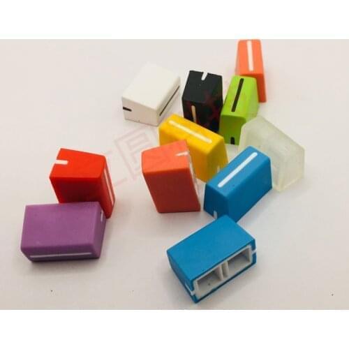 20pcs RANE TTM-54 56 57 61 68 Sixty-Eight Fader Cap Straight Slide Potentiometer Cap / 22mm * 14mm Blue Green Orange White