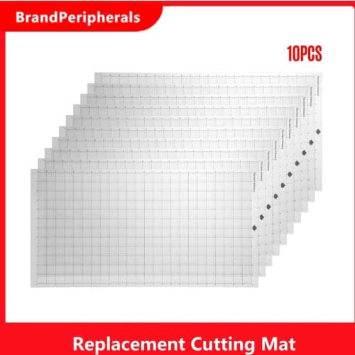 10PCS Replacement Cutting Mat Transparent Adhesive Cricut Mat Mat with Measuring 12x24 Inches for Silhouette Cameo