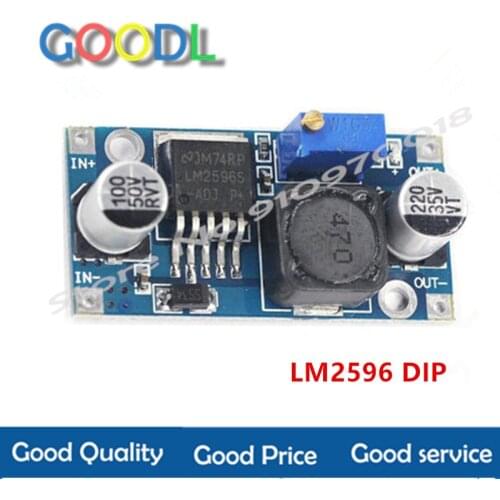 LM2596 LM2596S ADJ DC-DC módulo reductor 5V/12V/24V regulador de tensión regulable 3A (azul)