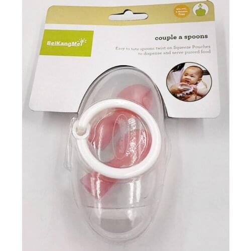 W3JF 2 Pcs/bag Baby Spoon Food Preservation Packaging Bag Sealing Device Child Feeding Device Kitchen Dispensing Bag Supplies