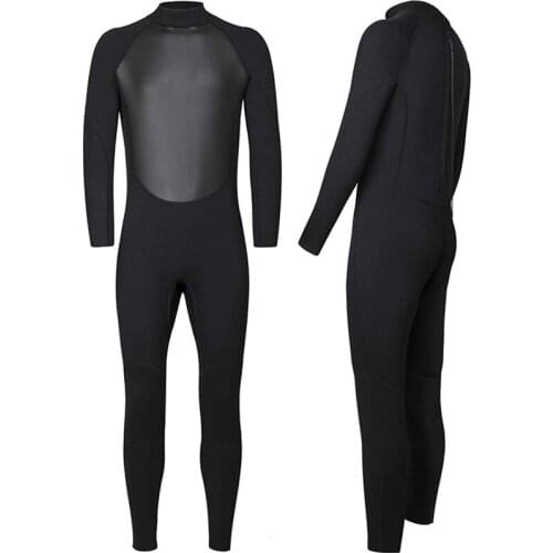 Wetsuit 3mm Neoprene Full UV Protection One Piece Long Sleeves Diving Suits Back Zipper Swimsuit