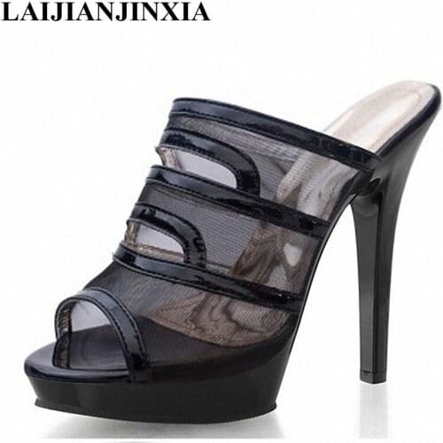 New Special high heels / 13cm ultra thin sexy slippers/star shoes/catwalk shoes Dance Shoes