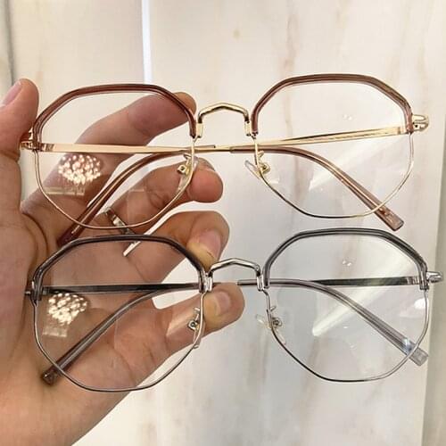 1pcs Retro Anti Blue Ray Computer Glasses Women Round Eye Glass Men Blue Light Blocking Fashion Eyewear Optical Frames