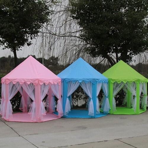 Hexagonal Screen Children Play House Foldable Pop-up Indoor Outdoor Kids Tent Toy House Princess Castle Child Room Decorations