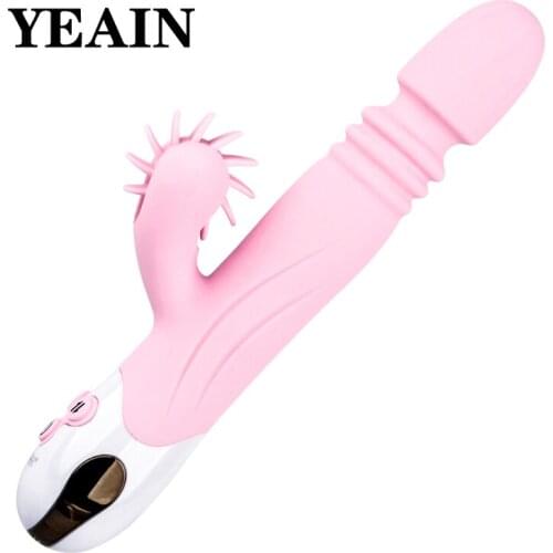 Hot female masturbation sex toy penis telescopic vagina vibrator YEAIN hot wheels cunnilingus clitoral stimulation massage stick