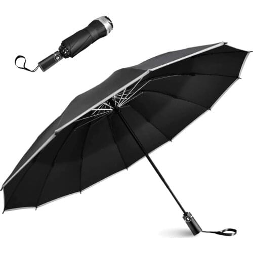 Portable Windproof Reverse Folding Umbrella Travel Umbrella Sun Umbrellas for Women Girls Men Business Adults Boys Car