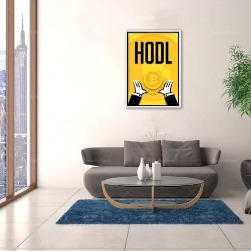 HODL Bitcoin Poster | Bitcoin Wall Art