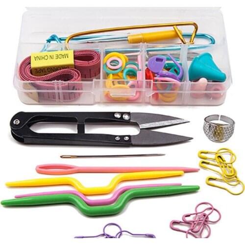 DIY Knitting Supplies With Case Tools Accessory Ful Knitting Tools Kit Crochet Needle Hook Accessories 1859
