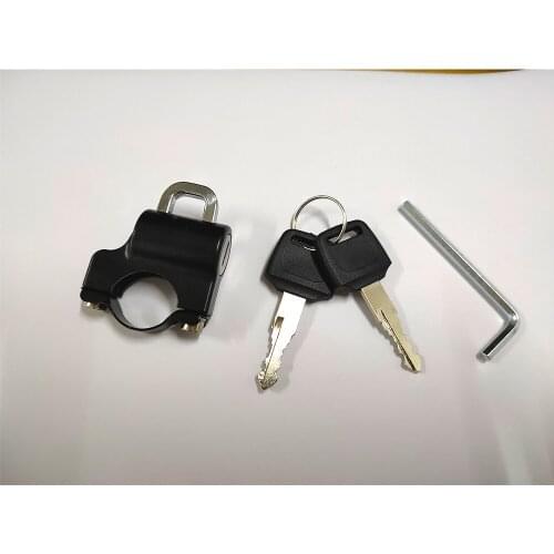 Anti-theft Helmet Lock Security for 7/8'' 22mm Handlebar for Honda Yamaha Kawasaki Suzuki Victory Motorcycle DIrt Bike