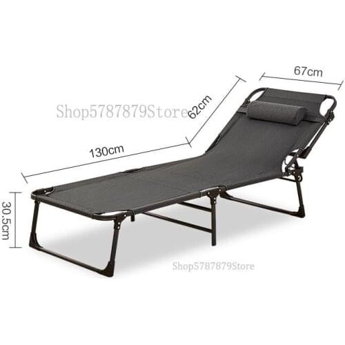 Folding recliner single bed office siesta siesta bed accompany widening cotton pad outdoor camp bed