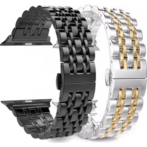 Strap For Apple Watch Band 44mm 40mm Iwatch Band 42mm/38mm Stainless Steel Bracelet Watchband Apple Watch Series 5 4 3 2 1 44 MM