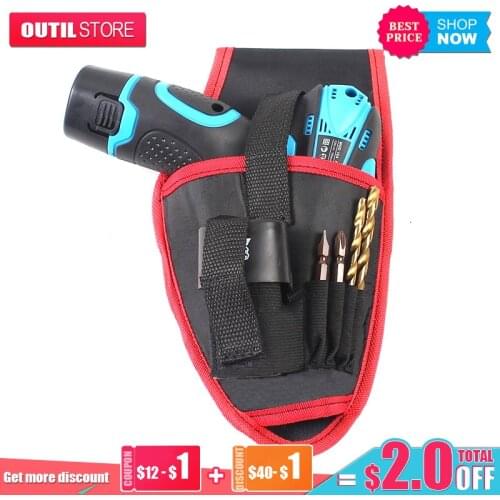 Electric drill waist pack charging electric drill hanging bag electrician construction kit portable toolbag Tool storage durable