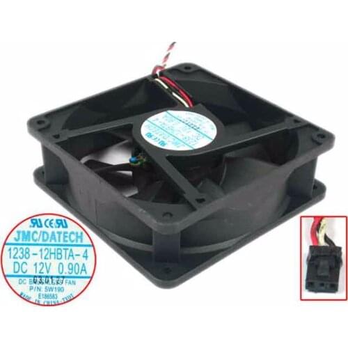 DaTech 1238-12HBTA-4 DP/N:5W190 DC 12V 0.90A 120x120x38mm Server Cooling Fan