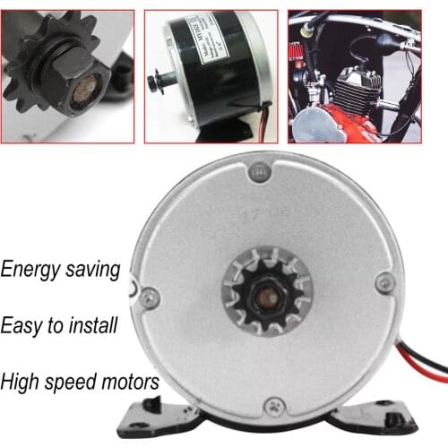 24V 250W High-Speed Brushed DC Motor Electric Scooter Folding Bicycle Electric Bicycle Brush Motor Bike Accessories