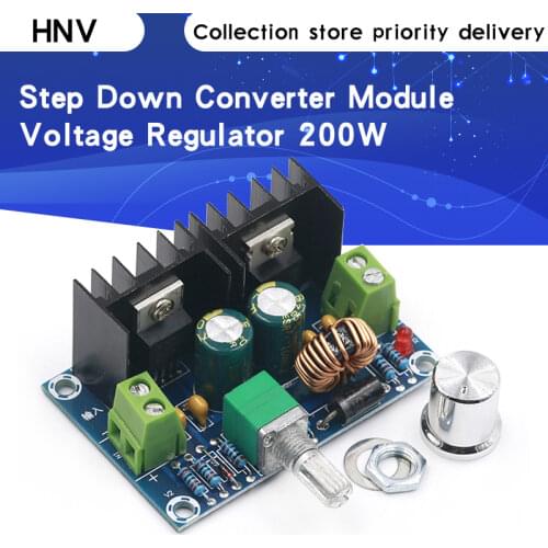 XH-M401 DC-DC Step Down Buck Converter Power Supply Module XL4016E1 PWM Adjustable 4-40V To 1.25-36V Voltage Regulator 8A 200W