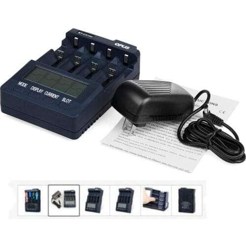 Battery Charger Opus BT-C3100 V2.2 Digital Intelligent 4 Slots AA/AAA LCD Battery Charger Opus BT - C3100 V2.2