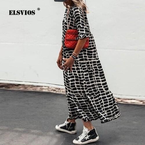 Elegant Lady V-Neck Loose Long Dress 2021 Spring Autumn Long-Sleeved Leopard Printing Vestidos Womens Casual Sexy Party Dresses