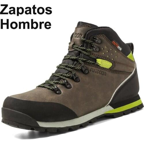 2020 Autumn Waterproof Hiking Shoes Men Non-slip Mountain Climbing Shoes Outdoor Hiking Boots Men Hunting Trekking Sneakers Men