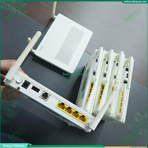 6pcs HG8545M HG8546M XPON 1GE+3FE+WIFI ONT,XPON ONU Used Second-hand without power adapter,Optical Network Terminal out