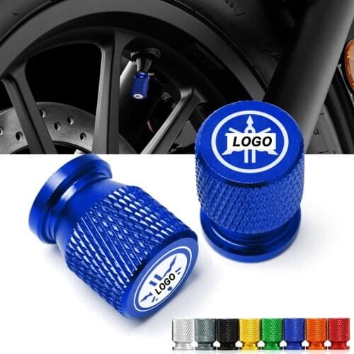 8 Colors Motorcycle CNC Tire Valve Air Port Stem Cover Gas Nozzle Cap Plug For YAMAHA LOGO Parts Accessories