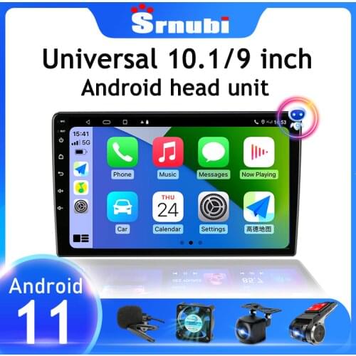 Srnubi 9/10 Inch Universal Android 10 Carplay Auto Car Radio Multimedia Video Player Navigation GPS 2 Din DVD Stereo Head Unit