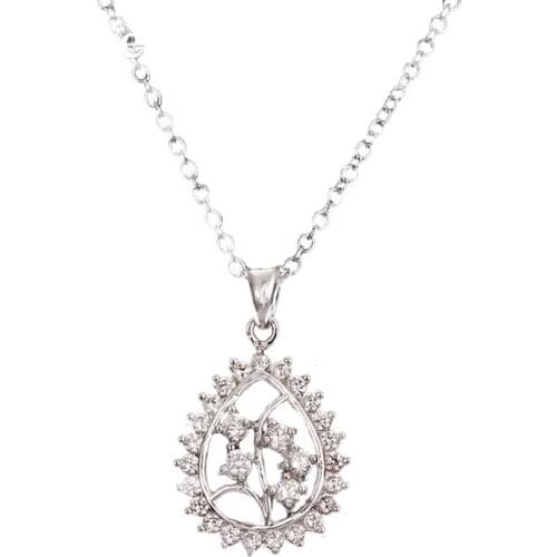 Bettyue Brand Fashion Charm Three Colors AAA Cubic Zircon Geometric Jewelry Necklaces For Woman Florid Wedding Party Gift