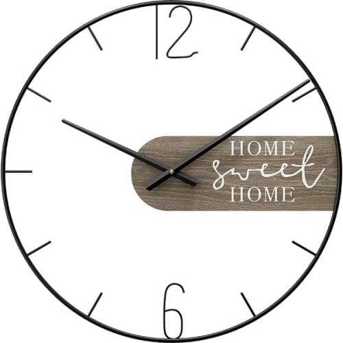Large Vintage Metal Wall Clock Modern Design For Home Office Decor Hanging Watches Living Room Classic Brief European Wall Clock