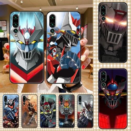 Anime mazinger z Phone case For Huawei P Mate P10 P20 P30 P40 10 20 Smart Z Pro Lite 2019 black painting funda art coque