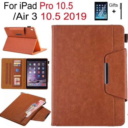 For iPad Air3 10.5 2019 Case Luxury Leather Case for iPad Pro 10.5 A1701 A1705 Smart Cover Wake Up/Sleep case with card slot