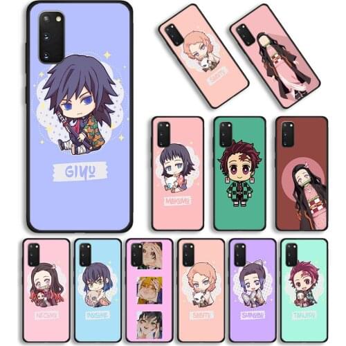 Phone Cover For Samsung Galaxy S21 S20 FE S10 S9 Plus Ultra Lite 5G S10E Silicon Case Anime Demon Slayer Kimetsu No Yaiba