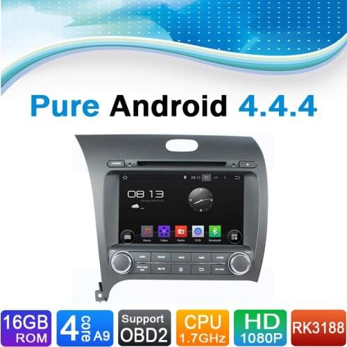 Pure Android 4.4.4 Car DVD GPS Navigation for CERATO/K3/FORTE (2013-2014)