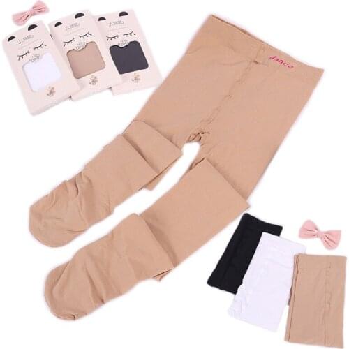 Childrens sole anti-skid dance pants girls spring and summer thin anti-pilling velvet pantyhose girls stockings kids tights