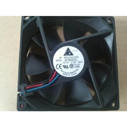 For Delta 9cm 9025 0.20a dual ultra-quiet computer case server fan afb0912m