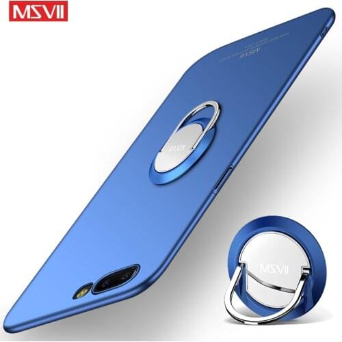 For Oneplus 5 Case Msvii Finger Ring Slim Matte Coque Oneplus 5T Case One Plus 5T Car Magnetic Holder Cover 1plus5 Phone Cases